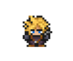Cloud Strife (Pixel Remaster Overworld Style) - Final Fantasy 7 Customs