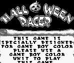 Game Boy Error Message - Halloween Racer