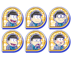 Set Icons (Macaron: 18ver) - Osomatsu-san Hesokuri Wars: Battle of the NEETs
