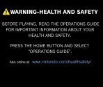Health and Safety - Wii Shop Channel