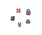 Hardhat Beetle, Chasupa, Anti-Fairy / Bubble & Popo - The Legend of Zelda: A Link to the Past