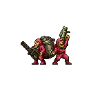 Blaze Gatling & Bazooka Soldier - Metal Slug Attack