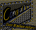 Congratulations Screen - Vegas Stakes