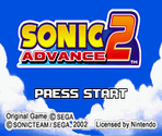 Title Screen - Sonic Advance 2