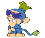 The Chimp (Paper Mario-Style) - Mario Customs