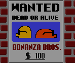 Title Screen - Bonanza Bros