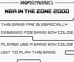 Game Boy Error Message - NBA In the Zone 2000