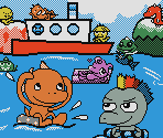 Opening Sequence, Title Screen & Main Menu Elements - Nisemon: Puzzle da Mon! (JPN)