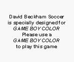 Game Boy Error Message - David Beckham Soccer
