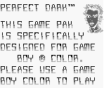 Game Boy Error Message - Perfect Dark