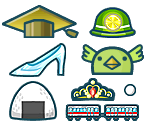 Head Items - Kotoba no Puzzle: Mojipittan Wii Deluxe (JPN)