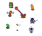 Pikit, Buzz Blob, Cukeman & Golden Bee - The Legend of Zelda: A Link to the Past