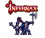 Alcedor and His Squire Cervul (Helltaker Colors) - Infernax Customs