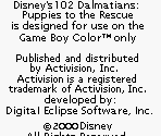 Game Boy Error Messages - 102 Dalmatians: Puppies to the Rescue