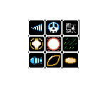 Mega Man 4 Weapons Icons (Wily Wars-Style) - Mega Man Customs