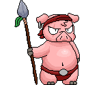 Spear Pig - Tribal Hunter
