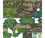 Dark Forest & Dragon Valley Tileset - Super Nazo Puyo Tsuu: Rulue no Tetsuwan Hanjyouki (JPN)
