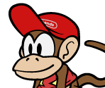 Diddy Kong (Paper Mario: Color Splash-Style) - Donkey Kong Customs