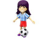 Soccer Girl - KID PIX 5: The STEAM Edition