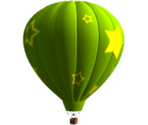 Green Air Balloon - KID PIX 5: The STEAM Edition