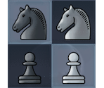 Board and Chess Pieces (Glass) - Chess