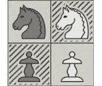 Board and Chess Pieces (Newspaper) - Chess