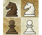 Board and Chess Pieces (Tigers) - Chess