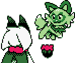 #0906 Sprigatito, #0907 Floragato & #0908 Meowscarada (G/S/C-Style) - Pokémon Customs