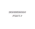 Font - Bomberman