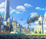 Rooftops (Day) - Skullgirls 2nd Encore