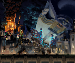 Rooftops (Night) - Skullgirls 2nd Encore