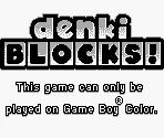 Game Boy Error Message - Denki Blocks