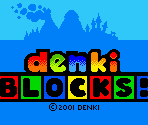 Opening Logos, Language Select Screen & Title Screen - Denki Blocks