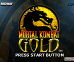 Title Screen & Main Menu - Mortal Kombat Gold
