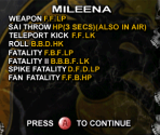 Move Lists - Mortal Kombat Gold