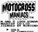 Ultra Logo & Title Screen - Motocross Maniacs