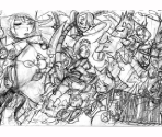 SG Group Rough Sketch (Redo) - SkullgirlS (Prototypes)
