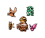 Enemies 001-006 (Witch Tower) - Tales of Phantasia: Narikiri Dungeon