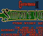 Title, Password and Save Screens - Castlevania 2: Simon's Quest