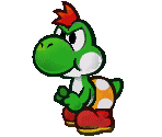 Yoshi Kid (Green) - Paper Mario: The Thousand-Year Door