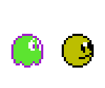 Pac-Man and Ghosts (Pac-Mania NES-style) - Pac-Man Customs
