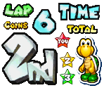 HUD Elements - Mario Kart Arcade GP 2
