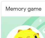 Miscellaneous - Google Memory Game