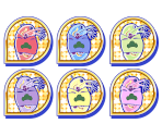 Set Icons (Water Fleas) - Osomatsu-san Hesokuri Wars: Battle of the NEETs