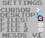 Settings - NESOS (Homebrew)