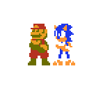 Sonic (Super Mario Bros. 1 NES-Style, Prerelease Sprites) - Sonic the Hedgehog Customs