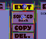RAM Data Menu (712 Prototype) - Sonic the Hedgehog CD (Prototype)