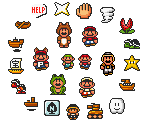 Overworld Sprites - Super Mario All-Stars: Super Mario Bros. 3