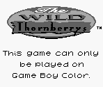 Game Boy Error Message - The Wild Thornberrys: Rambler