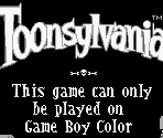 Game Boy Error Message - Toonsylvania